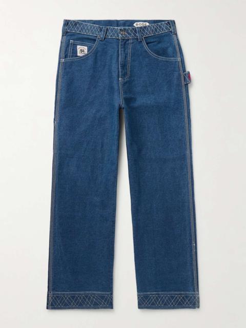 BODE Knolly Brook Straight-Leg Embroidered Jeans