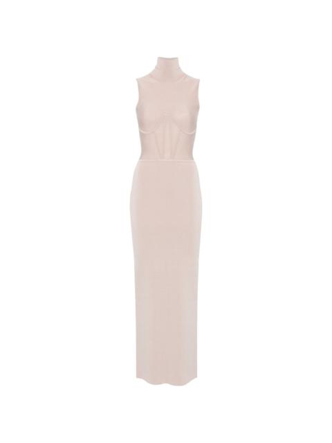 NENSI DOJAKA corset knitted maxi dress