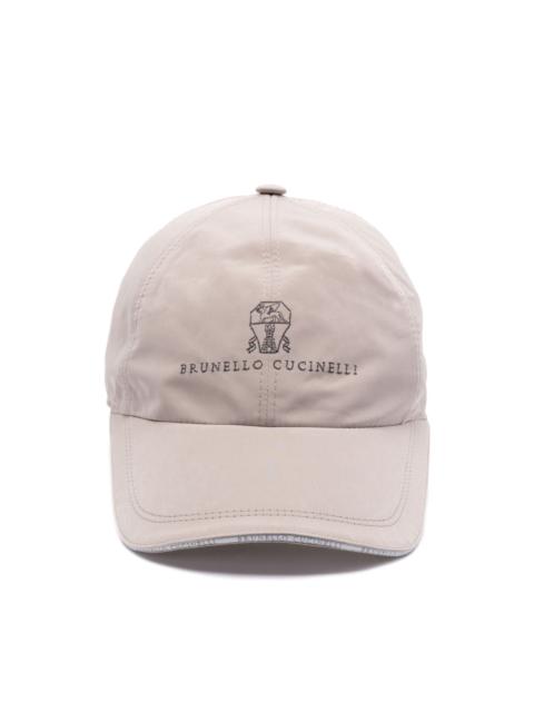 logo-embroidered cap