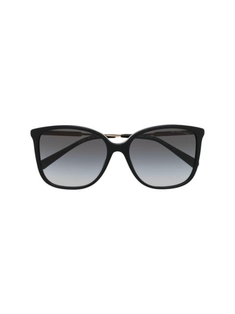 MICHAEL KORS logo-engraved square-frame sunglasses