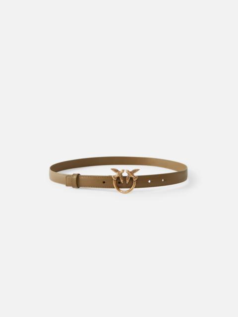 PINKO LOVE BIRDS THIN LEATHER BELT 2CM