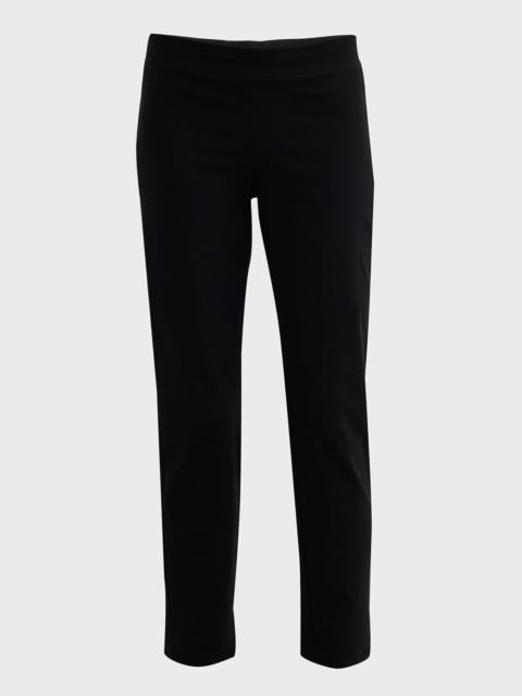EILEEN FISHER Washable Stretch Crepe Slim Ankle Pants