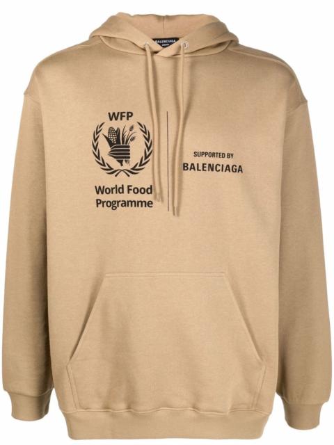 BALENCIAGA logo-print hoodie