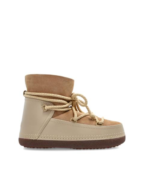 INUIKII leather lace-up snow boots