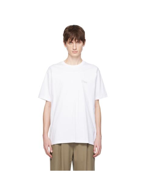Dime White Classic Small Logo T-shirt