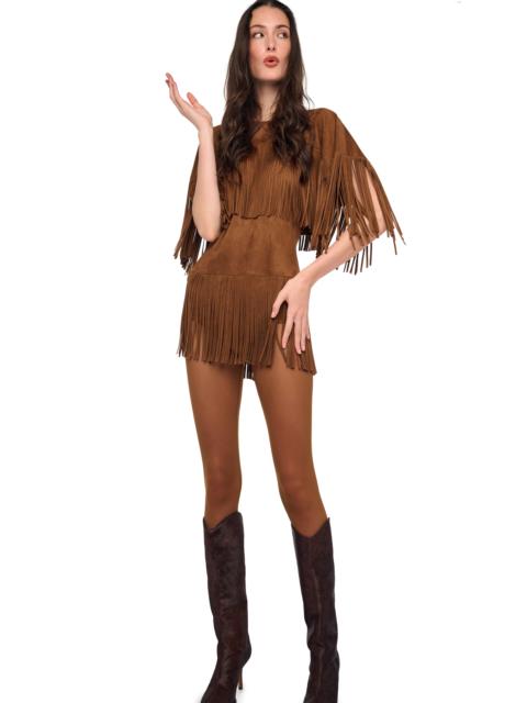 NORMA KAMALI FRINGE REVERSE OBIE PICKLEBALL DRESS