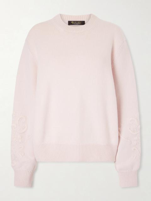 Loro Piana Embroidered Cashmere Sweater