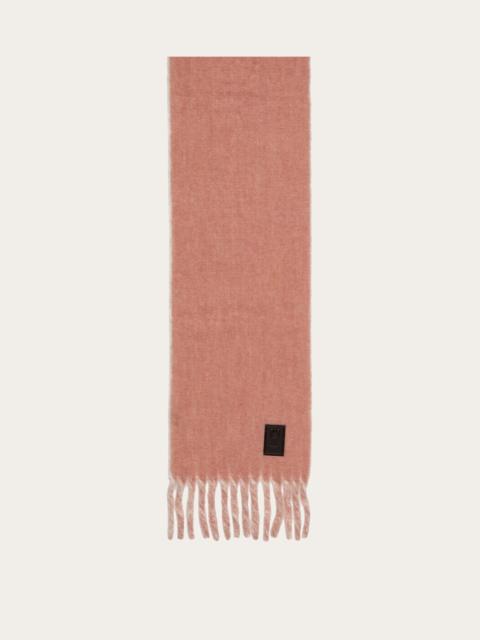 FERRAGAMO Double scarf with fringing
