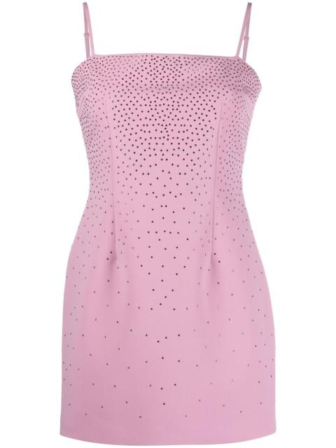 Blumarine rhinestone-embellished mini dress