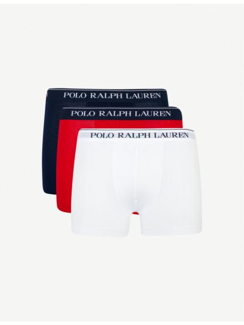 Polo Ralph Lauren Pack of three slim-fit stretch cotton trunks