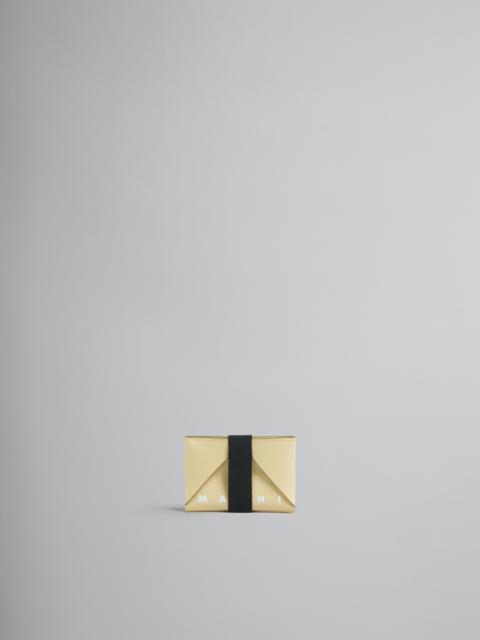 Marni YELLOW AND BEIGE CARD CASE
