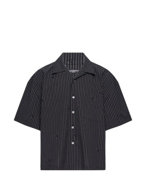 mastermind JAPAN distressed striped shirt