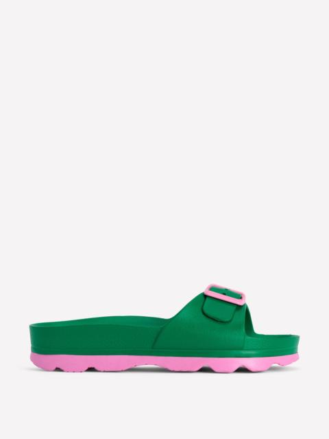 BODEN Lyla Single Buckle Sliders-Green/Pink