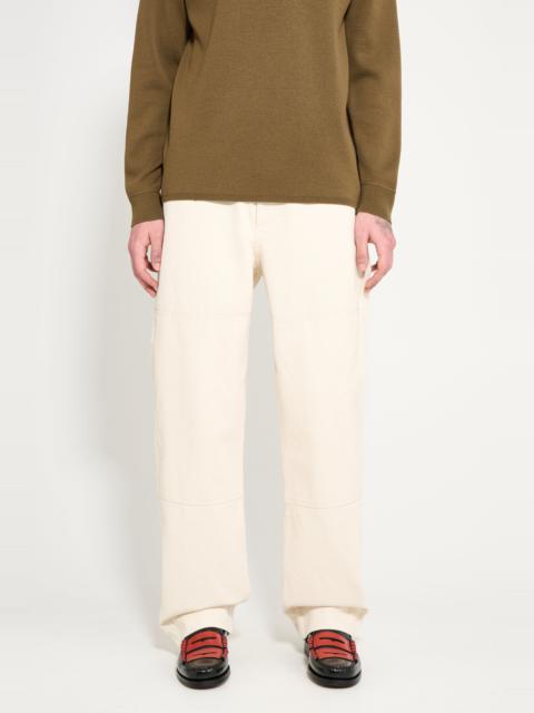 MARGARET HOWELL MHL TOOL POCKET TROUSER NATURAL COTTON DENIM