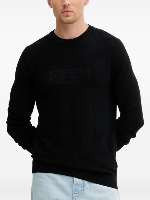 GUESS USA Harrison logo-lettering sweater