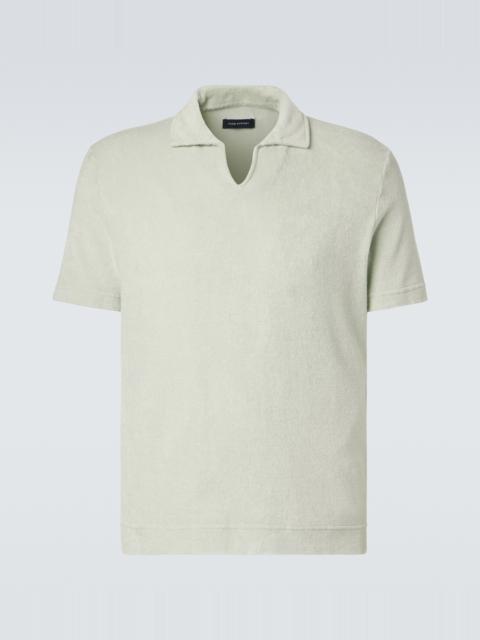 THOM SWEENEY Cotton terry polo shirt