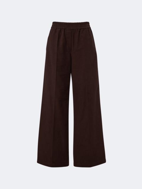 Brunello Cucinelli Cotton wide-leg pants