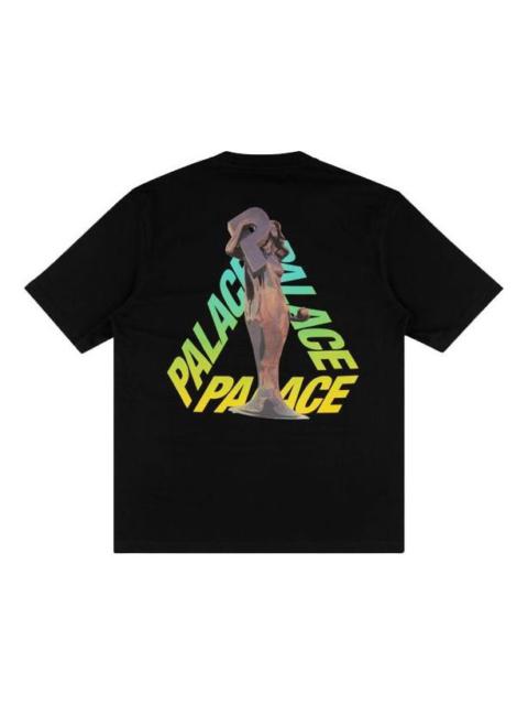 PALACE PALACE Rolls P3 Back Logo Gradient Large Triangle Printing Short Sleeve Unisex Black P17TS131T