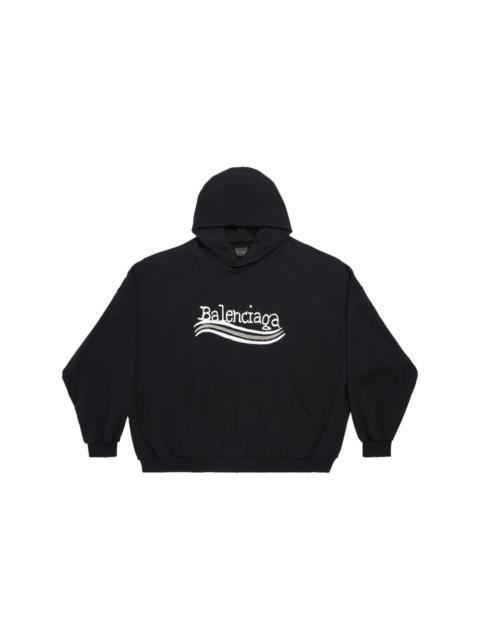 BALENCIAGA logo-print cotton hoodie