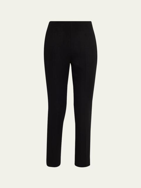 Loro Piana Ralph Cashmere Slim-Leg Ankle Trousers
