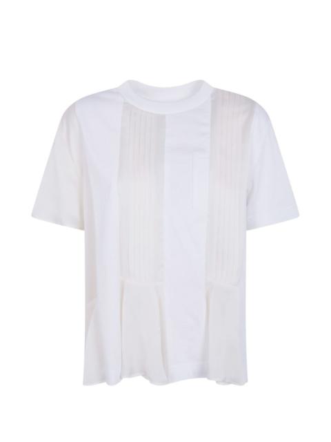 sacai panelled T-shirt
