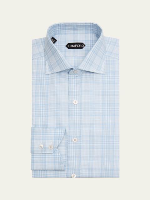 Men's Cotton Tonal Check Sport Shirt