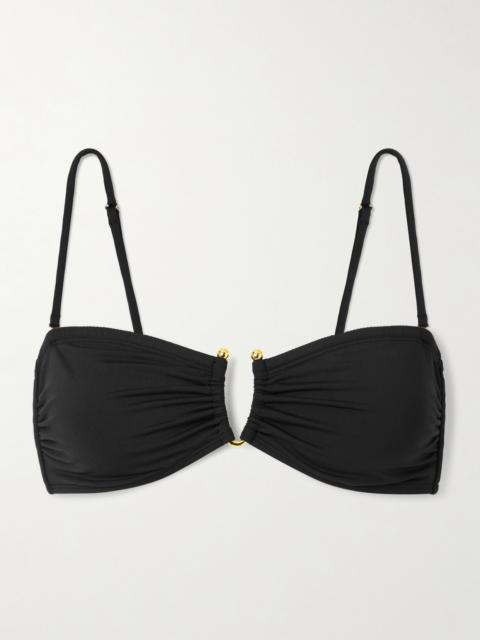 NILI LOTAN Embellished Bikini Top