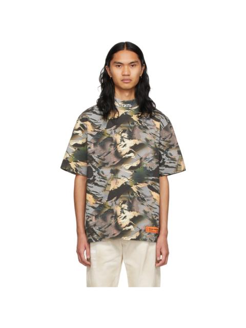 Heron Preston Multicolor Camo Style Turtleneck T-Shirt
