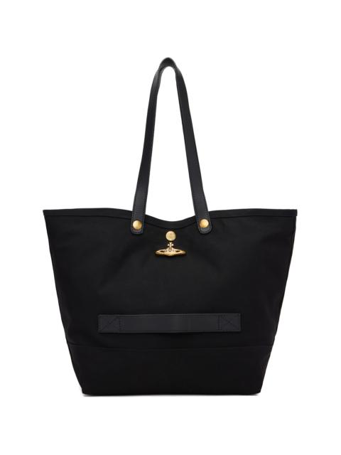 Vivienne Westwood Black Utility Small Shopper Tote