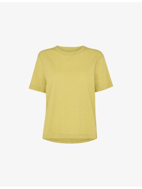 WHISTLES Emily Ultimate Round-Neck Short-Sleeve Cotton T-Shirt