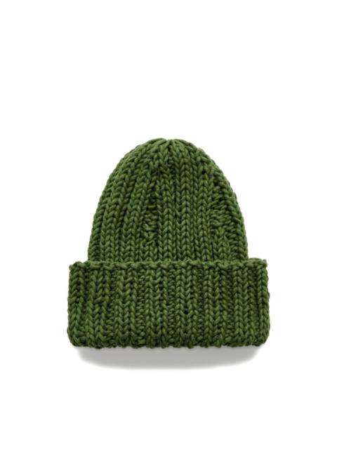 AURALEE felted hand-knit beanie hat