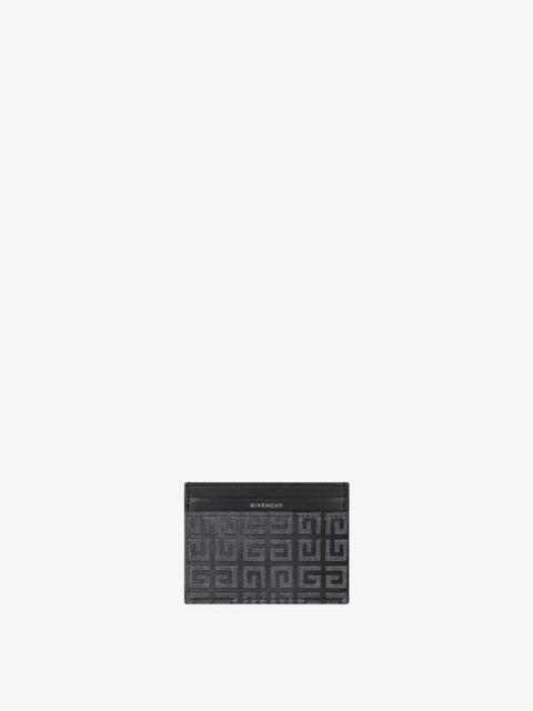Givenchy GIV CUT CARD HOLDER IN 4G LUREX EMBROIDERY AND LEATHER
