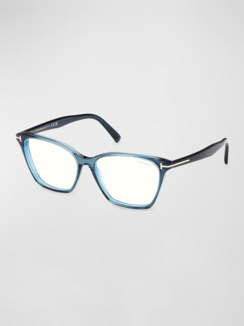 Blue Blocking Acetate Cat-Eye Glasses