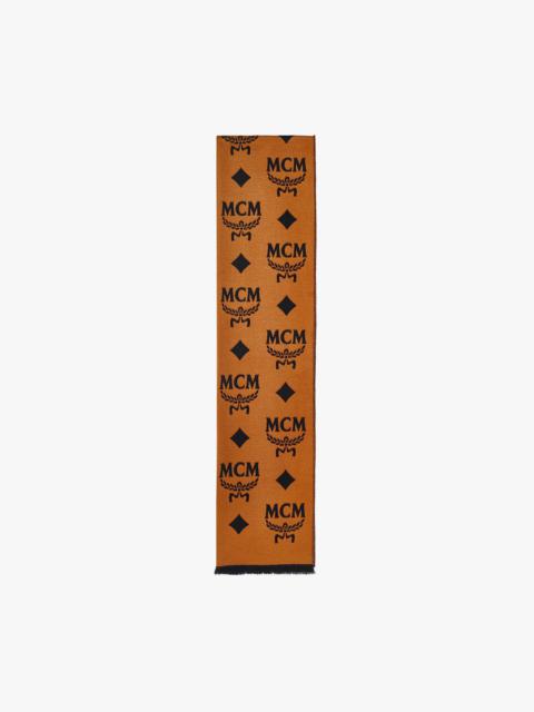 MCM Contrast Monogram Jacquard Stole in Resilk