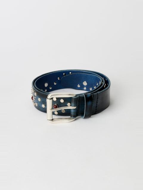 Our Legacy Vortex Belt Vintage Black Ocean Leather
