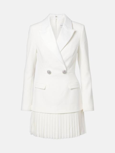 REBECCA VALLANCE Bridal Atlas pleated blazer dress