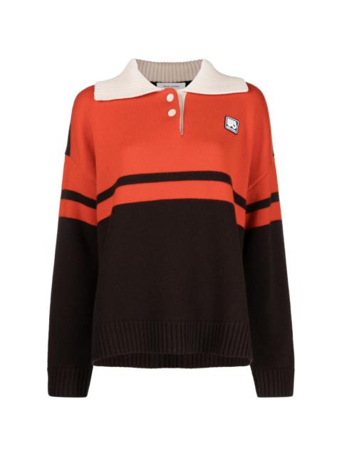 WALES BONNER Calm wool-blend polo jumper