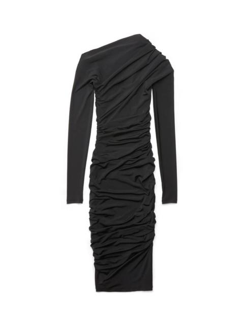 BALENCIAGA Women's Twisted Mini Dress in Black
