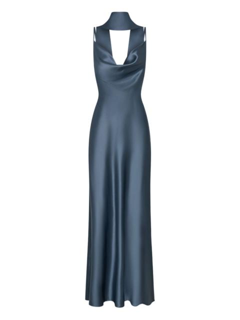 NICHOLAS cowl-neck maxi dress