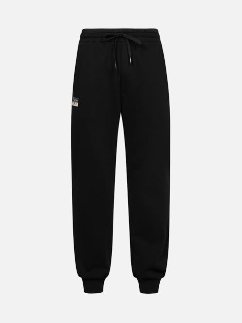 EVISU SEAGULL PRINT AND LUCKY CHARM APPLIQUÉ STRAIGHT FIT SWEATPANTS