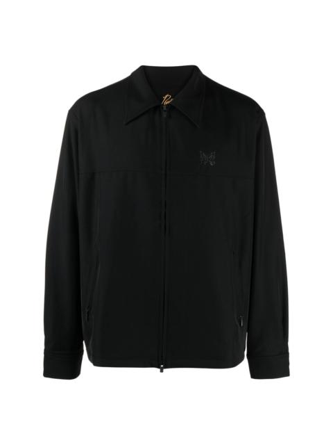 NEEDLES logo-embroidered shirt jacket