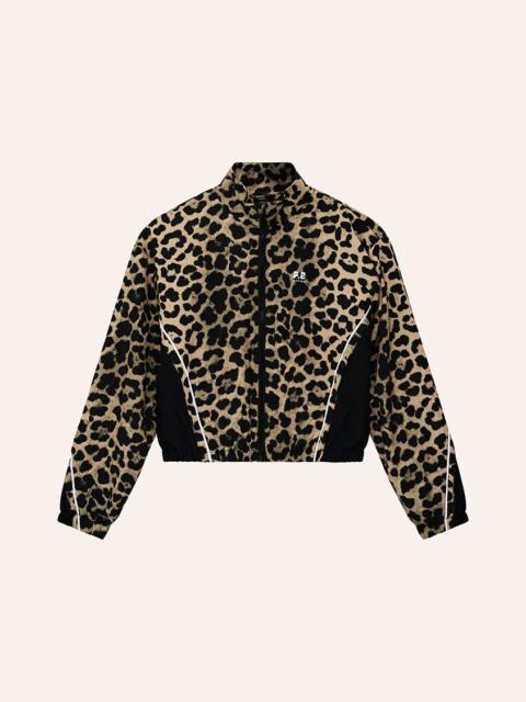 P.E NATION LINEAR JACKET IN LEOPARD & BLACK