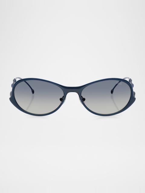 Diesel Men's DL1014 Oval Sunglasses