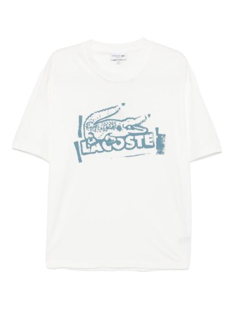 LACOSTE cotton printed T-shirt