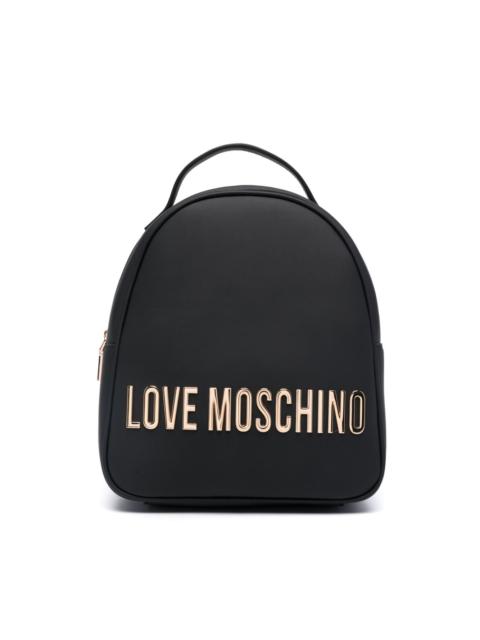 Moschino logo-lettering backpack