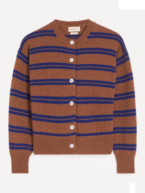 &DAUGHTER Ada Stripe Crewneck Cardigan