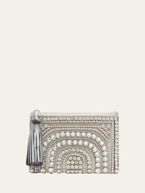 Anya Hindmarch Georgiana Small Crystal Clutch Bag