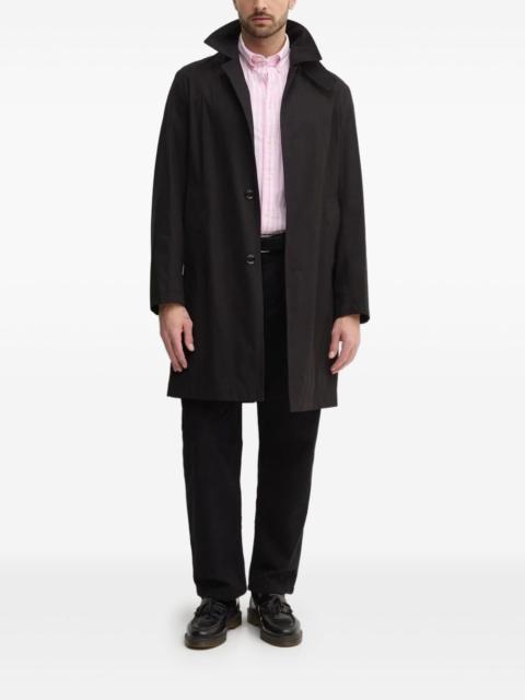 BOSS button-fastening classic-collar coat