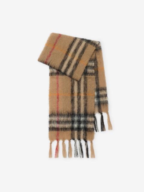 Burberry Check Mohair Wool Scarf