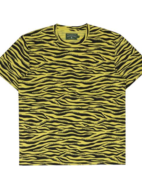DENIM TEARS Zebra Print T-Shirt "Yellow" DT697